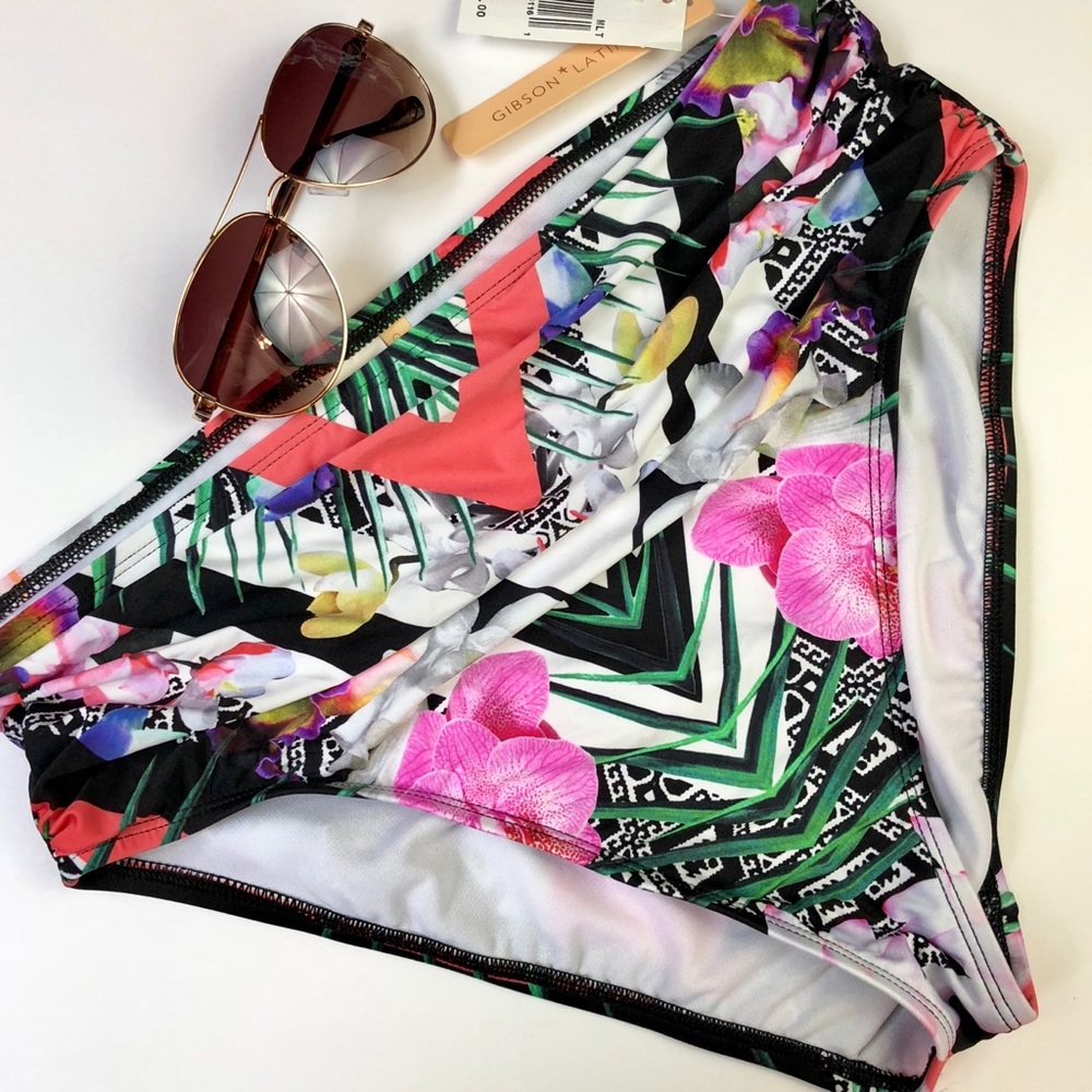 Gibson Latimer Tropical Boho Bikini Bottom Large